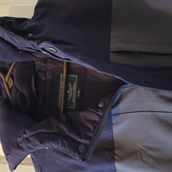 G. H. BASS & CO BRAND MENS BLUE & GRAY HOODED WINTER COAT SIZE XL - Picture 2 of 16